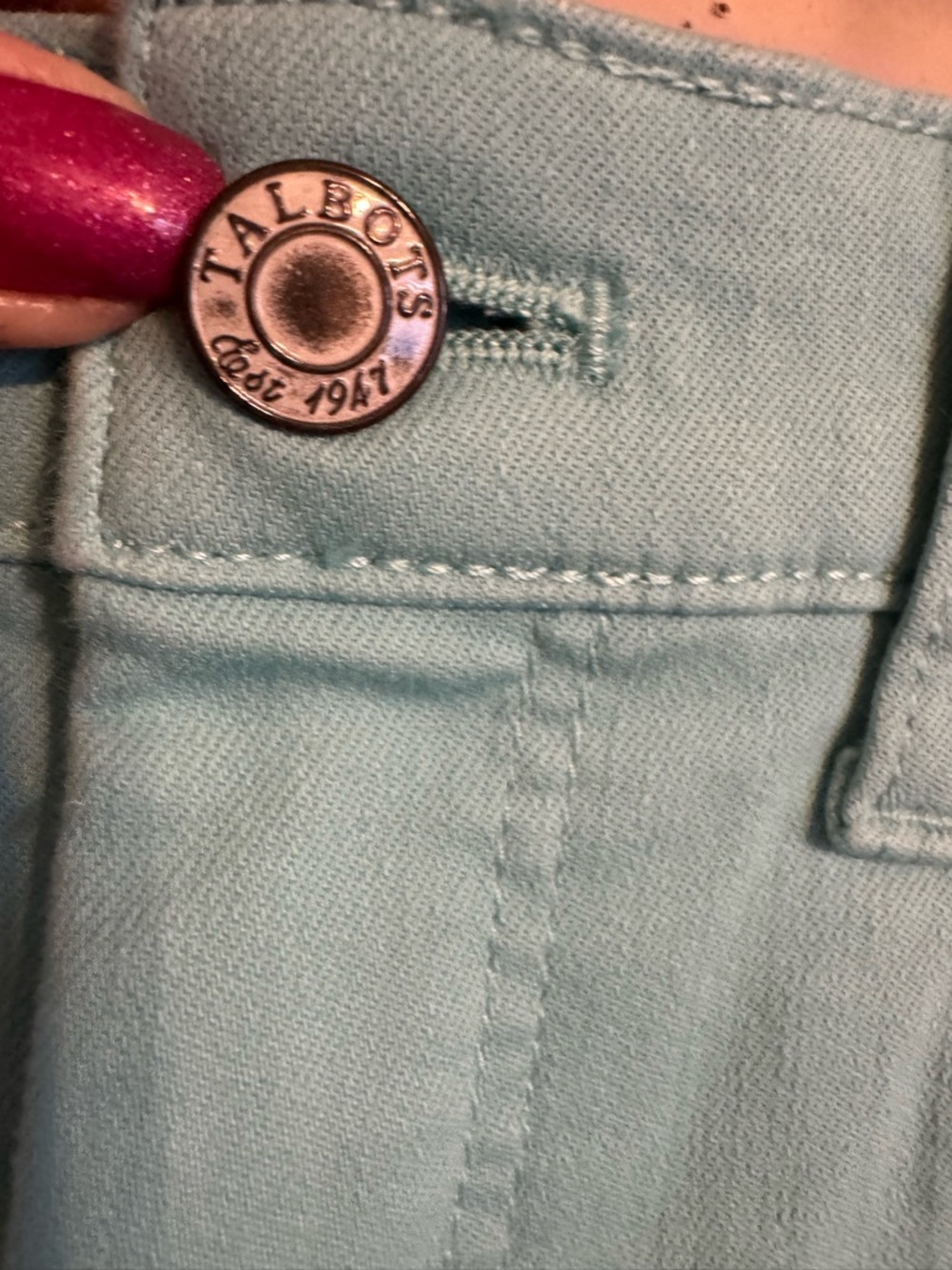 Talbots Aqua Crop Jegging Jeans SIZE: 6 PETITE #10 - Picture 2 of 8